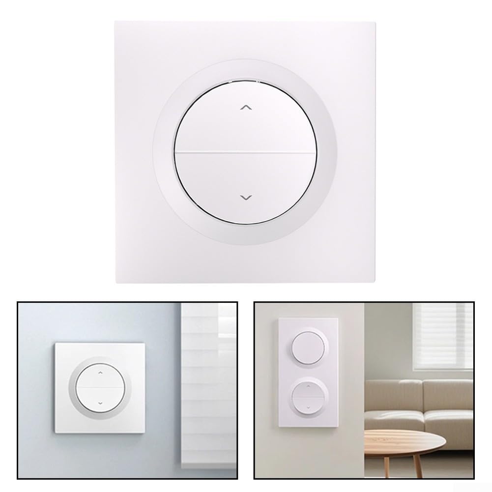Interruttore per tapparelle WiFi MINI-RBS-E per serie Fusion, IP65 impermeabile Touch & per controllo vocale Alexa, carico 300 W, interruttore per persiane smart con telecomando APP