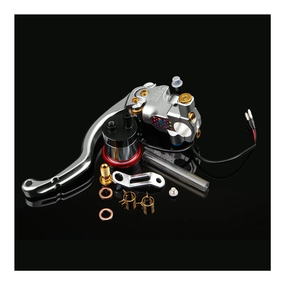 VghkDFCFH Motorcycle Clutch Lever Master Cylinder Brake Hydraulic Clutch Lever Universal 22mm for Ho&nda for Ya&maha for Aprilla for B&M&W Bike(Silver Left)