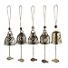 Sharplace 5pcs Chinesische Antike Klangspiele Windspiele, Garten Fengshui Glocke | Vintage Drache/Fisch/Phönix/Buddhastatue Windspiele für Glück