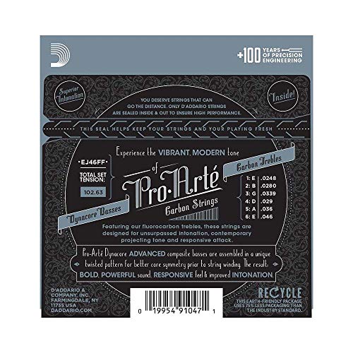 D’Addario EJ46FF Pro Arte jeu de cordes pour guitare classique Tirant fort & Pro-Arte EJ44 Cordes en nylon pour guitare… - Les Beatles, Paul McCartney, John Lennon, RIngo Starr, George Harrison D'Addario EJ46FF Pro Arte jeu de cordes pour guitare classique Tirant fort & Pro-Arte EJ44 Cordes en nylon pour guitare… – Image 4
