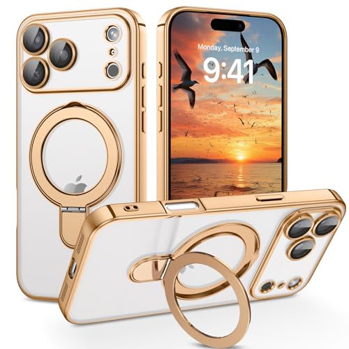 Coque iPhone 17 Pro Max MagSafe GaoBao avec support transparent