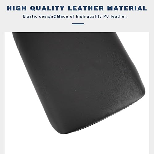 Miniatura 6 de BOYOUS Funda para reposabrazos de consola central, consola de protección completa, accesorios interiores de cuero para Mustang 2005-2009, color negro