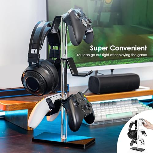 Colgador de auriculares para mesa que soluciona la falta de espacio y protege tus mandos de juego 3