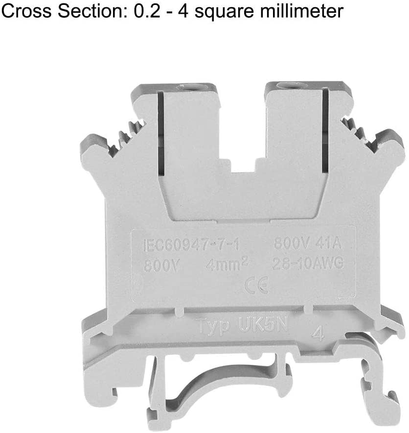 XYWHPGV SAK 4EN Connecteur à Vis Pour Bornier Sur Rail DIN