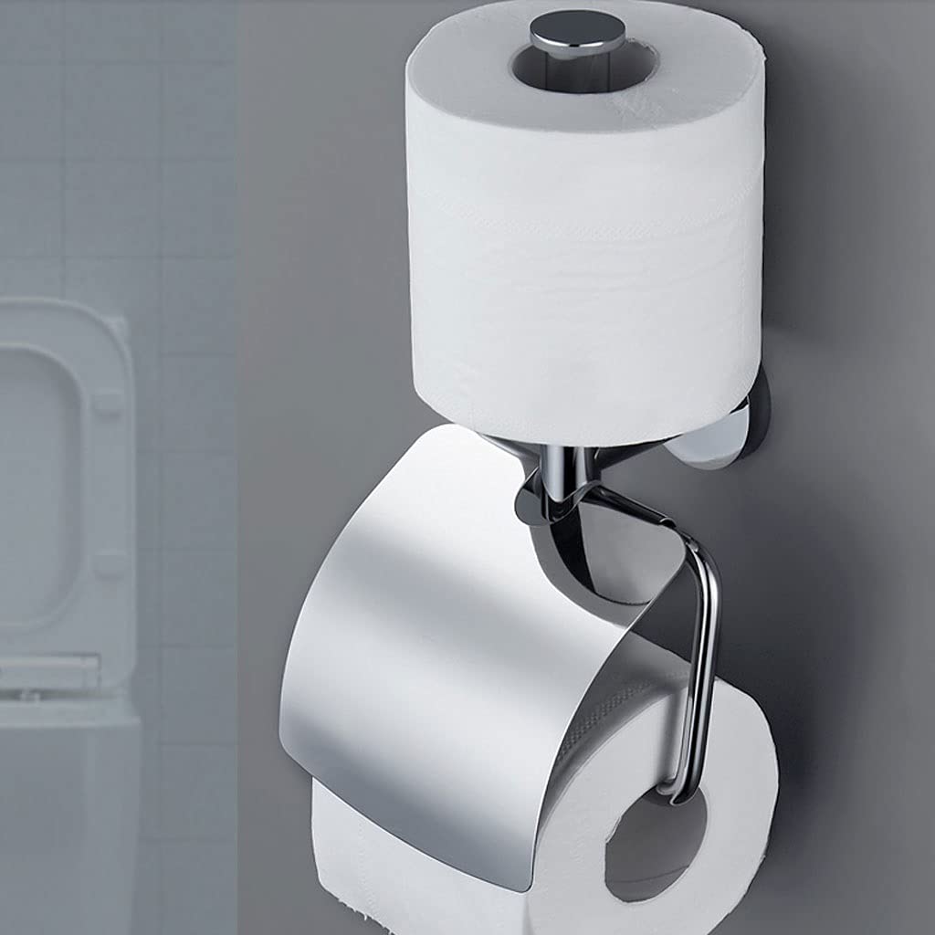 Uchwyt Papier Podwójny uchwyt na papier toaletowy, uchwyty do rolki ścianie dozownik tkanki zamontowanej, wieszak rolkę kuchni łazienkowej Toaletowy