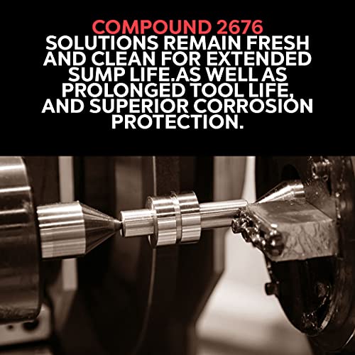 International Chemical Company 2676 Non-Chlorinated Premium All-Metal Heavy-Duty Semi-Synthetic Machining and Grinding Coolant, 5 Gallons