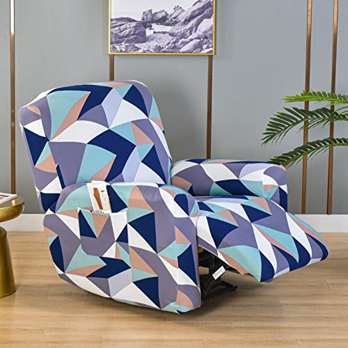 Funda para sillón reclinable elástica con bolsillos OBASDFD 2