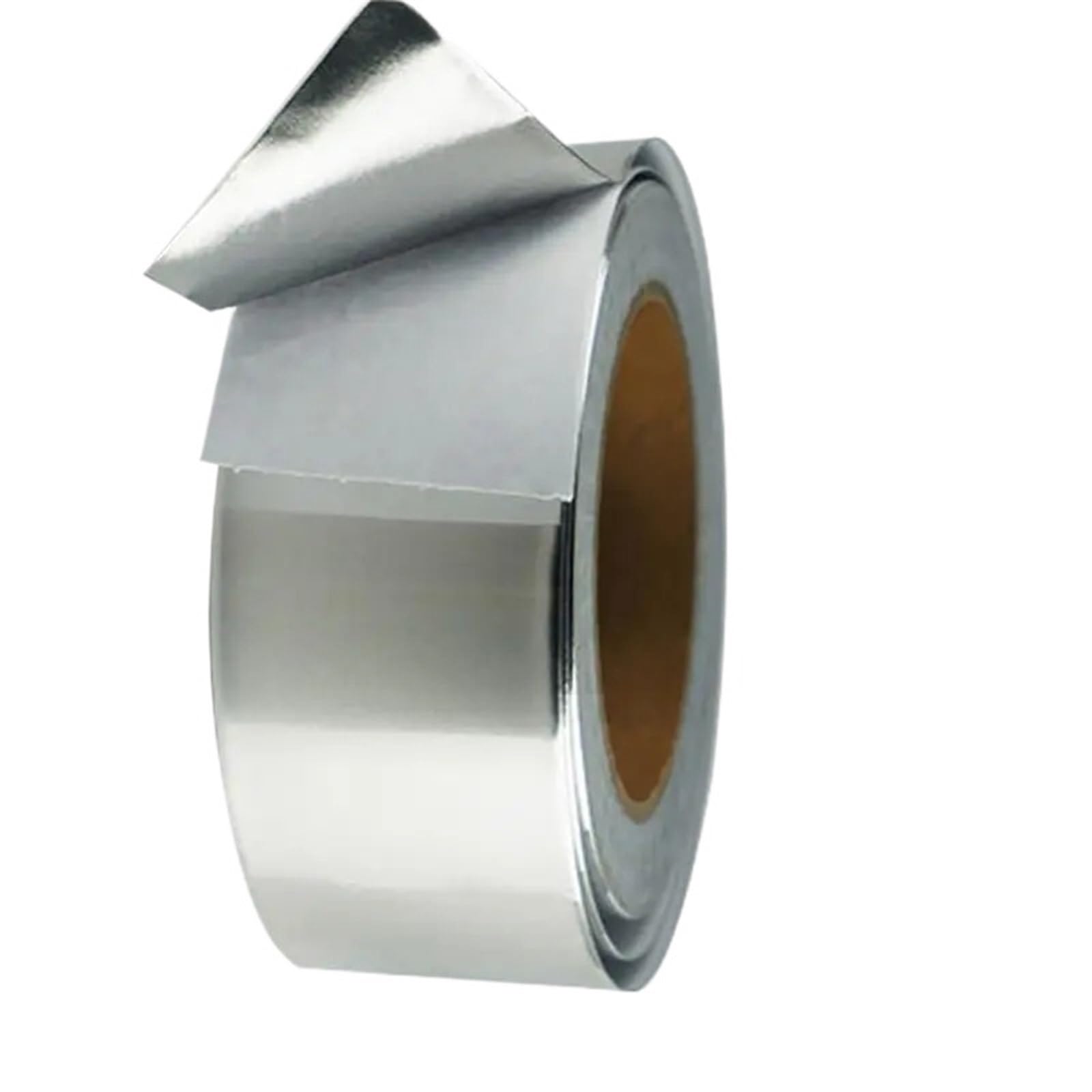 Fdzkrtvm 10Mx0.05mm Aluminium Foil Tape Roll, Aluminium Foil Tape Adhesive Duct Repairs Leak Sealing Multiple Sizes