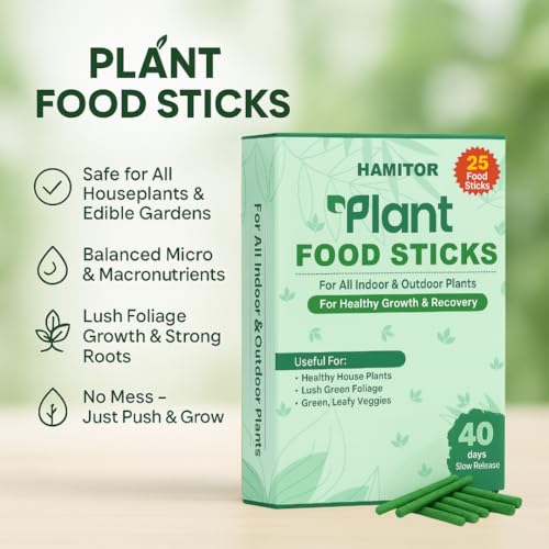Image of Fertilizerr Sticks Flower Booster Flowering plant food Plant Food Sticks for Indoor Outdoor Home Garden Plants Multi Purpose Natural Plant Growth Booster Healthy Flower Fruit Yield (25 STICKS)