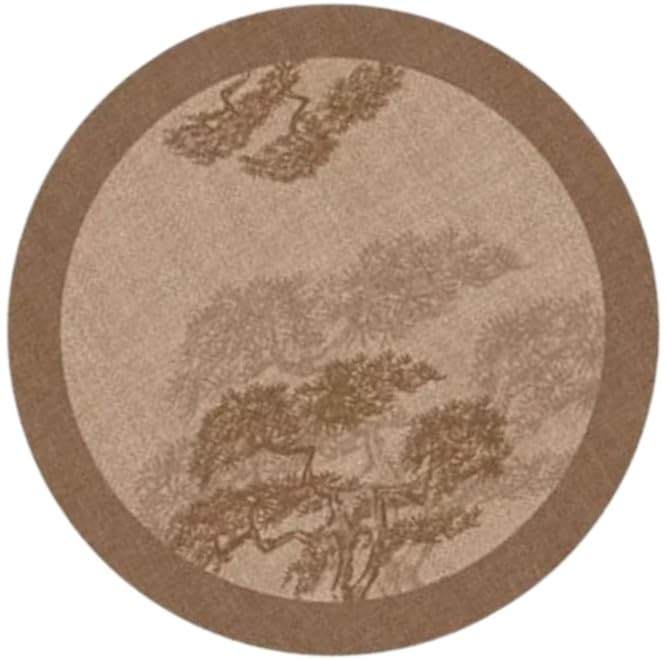 Tapis rond antidérapant et lavable en machine pour simplifier votre quotidien