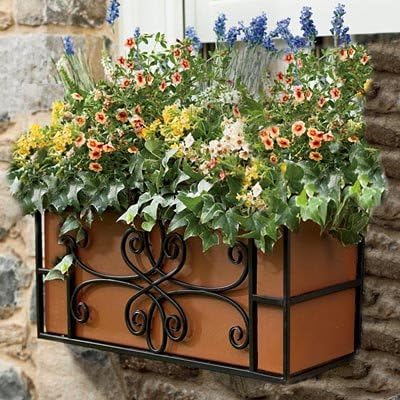 BestNest Panacea Boulevard Quatrefoil Window Boxes, 24" L, Pack of 2