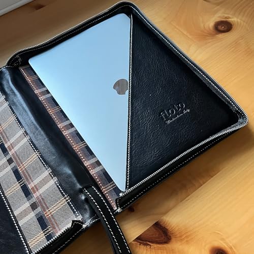 Venezia Full Grain Leather Laptop Case Portfolio Briefcase Attache4