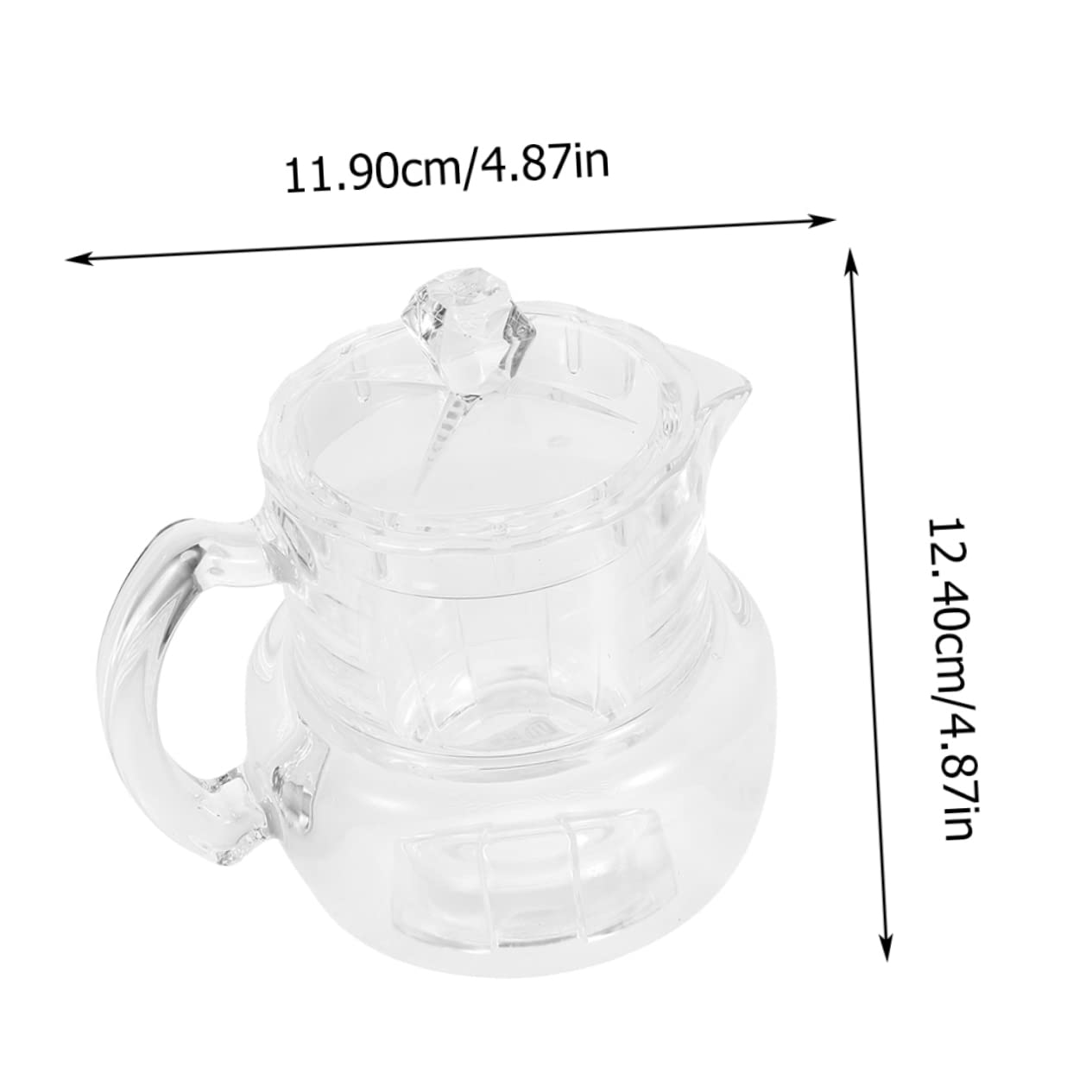HEALLILY Honey Container Handle Plastic Syrup Dispenser Honey Jar for Bakery Unique Design Easy to Use