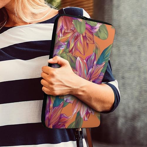 Funda para portátil de 25.4 cm naranja con protección acolchada 6