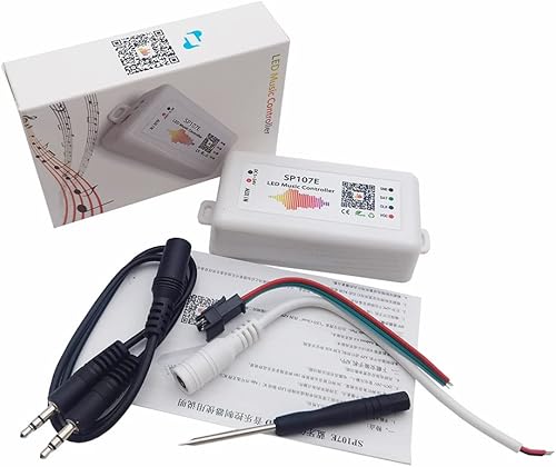 Vrabocry WS2812B WS2811 WS2813 SP107E Música Bluetooth Controlador a todo color iOSAndroid App Control Soporte Casi todo el LED IC Chip Traje para