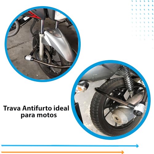 Cadeado Cabo Aço Trava Estepe Ranger Hilux L200 Frontier S10