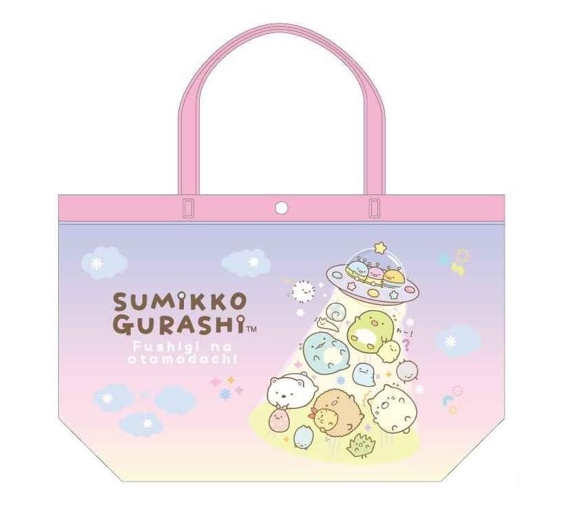 すみっコぐらし　バッグ　3色あり（G338）　ピンク Amazon.co.jp: ケイカンパニー すみっコぐらし ビニールバッグ