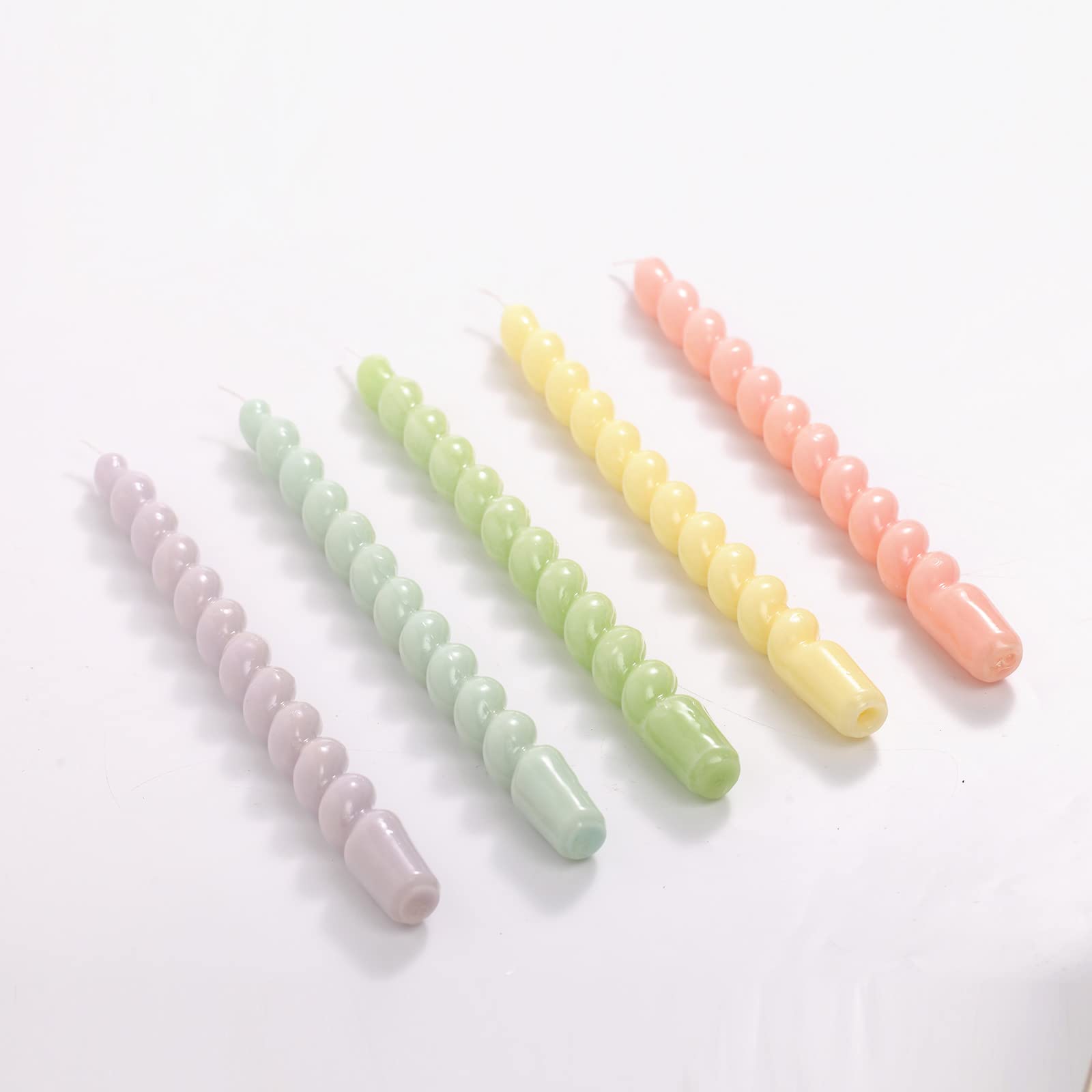 Nicole Spiral Candle Molds DIY Twisted Long Candle Mould for Candle Making Silicone - 11.6