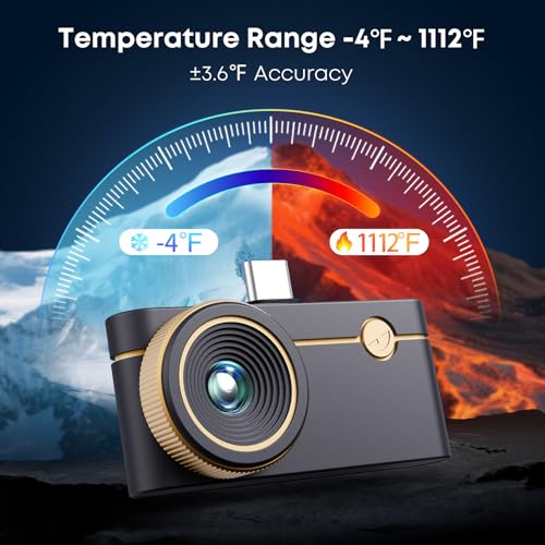 Image of Thermal Master P3, Thermal Camera for iOS & Android, Manual Focus Infrared Camera, 512x384 X IR Resolution, -4℉ to 1112℉ Temp Range Thermal Imager, PCB Inspection