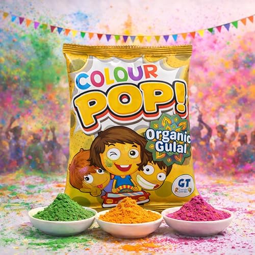 Image of Colour Pop Organic Gulal|Yellow|80g