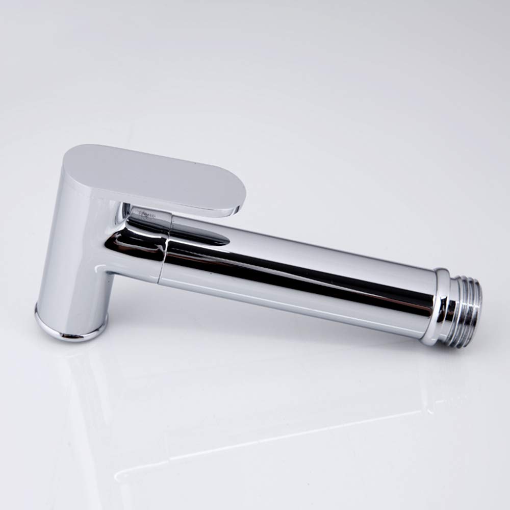 Spruzzatore per Bidet Cromato Spruzzatore per WC in Ottone Rubinetto per doccetta cilindrico ad Acqua Fredda Singola Interruttore da 90 Gradi per l'igiene Personale o Il Bagno degli Animali