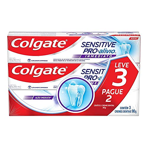 Creme Dental para Sensibilidade Colgate Sensitive Pro-Alívio Imediato Original 90g 1 Creme Dental para Sensibilidade Colgate Sensitive Pro-Alívio Imediato Original 90g