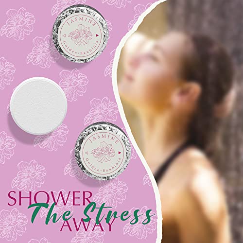 Goldenbauhinia Shower Steamers Aromatherapy - 16 Count Shower Bath Bombs For Women, Essential Oil Stress Relief And Relaxation Shower Tablets Gifts For Women And Men (Jasmine) #TOP4