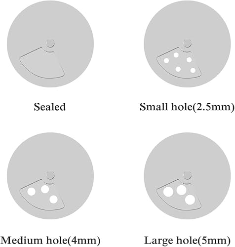 Miniatura 3 de Accmor 2 saleros y pimenteros, coctelera de acero inoxidable para sal en polvo, azúcar, canela, pimienta, dispensador de especias con agujeros de