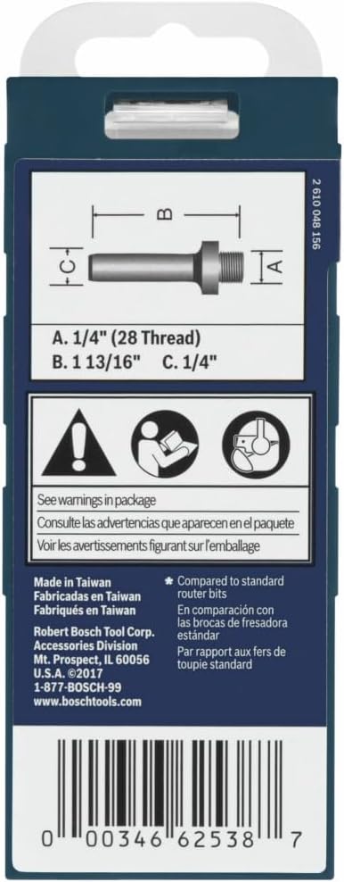 Bosch 82816MC 1/4 In. Mortising Arbor