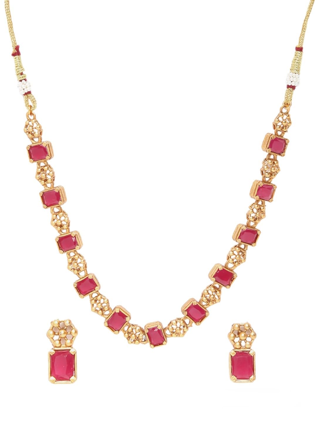 Griiham Antique Finish Necklace Set For Women (B0CRF2D2MD) Amazon Price History, Amazon Price Tracker
