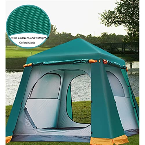 Carpa para camping impermeable y resistente al viento 4 personas miniatura 5