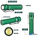 SKYBEN Olight S2R II 1150 Lumens Magnetic Rechargeable Variable Output Side Switch LED Flashlight,with 18650 Battery Battery Case (Green)