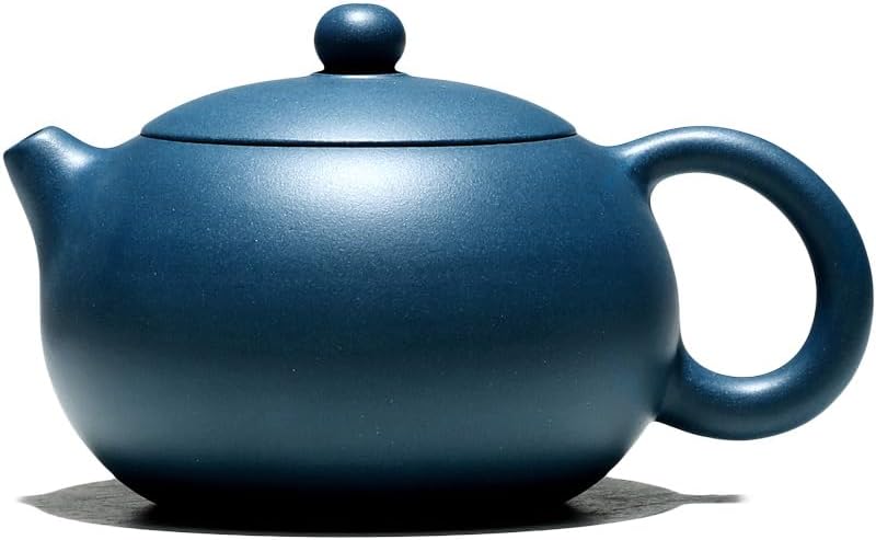 Ceramic Teapot Zisha Teapot, Household Handmade Tea Set Teapot, Chinese Antique Tea Set, Multifunctional Retro Blue Small Teapot 250ml Tea Pot Ceramic