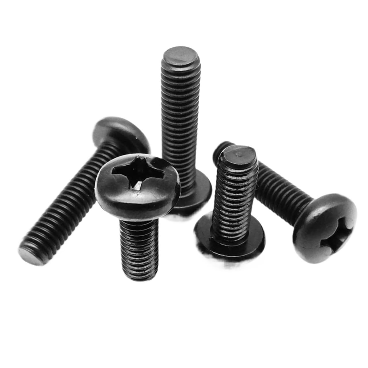 Schwarze 304 Edelstahl Sechskantschrauben Mit Phillips & Federscheiben – Set M4-M6