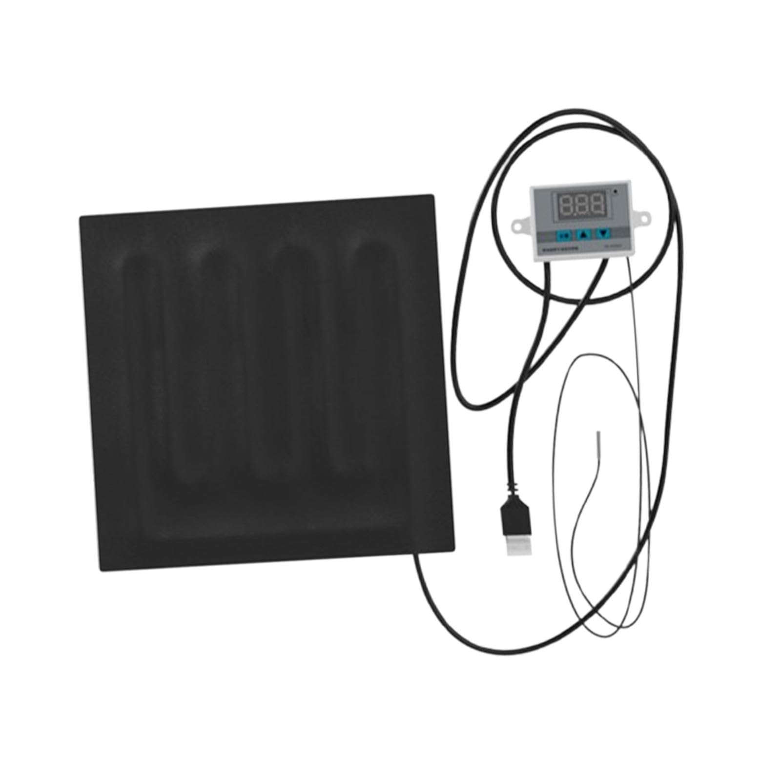 Bothyi Reptile Heating Pad Reptile Heat Mat Electric Heating Pad Terrarium Heating Mat Warming Cushion for Small Animals Snake Frogs, 30cmx30cm