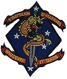 USMC FIRST BATTALION FOURTH MARINES UNIT Patch - COLOR - Veteran Owned Business.