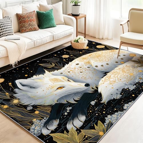 �t�@���^�W�[�A�[�g �A�j�}�� �t�H�b�N�X �G���A���O ���r���O���[���p 120 x 180 cm�A�z���C�g �u���b�N ����@�􂢉\ ���O �Q���p�A�\�t�g �V���[�g�p�C�� ����~�߃J�[�y�b�g �_�C�j���O �I�t�B�X �L�b�`�� �q�������p