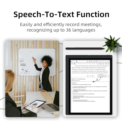 Image of Bigme 10.3 inch Color E-Ink Read-Write Tablet, ePaper Note Taking Tablet at 5.5mm Thickness, 6GB RAM+128GB ROM Computer Tablets Touchscreen Display with 5MP Camera and Digital Stylus