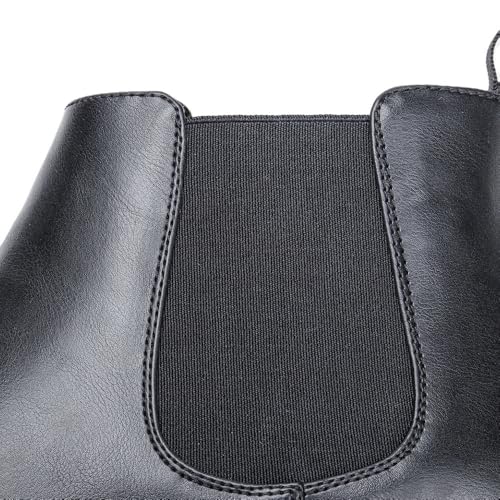 Image of Finishing & Sewing Men's Chelsea Boots, Smart Casual Slip On Ankle Boots