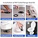 altivox RV Toilet Seal and 3’’ Socket RV Toilet Flange Kit, Compatible with Do-Metic 300/310/320 RV Toilets,Replacement for 385345892 RV Toilet Flange and 34120 & 12524 RV Toilet Seal