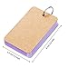 Pangda 250 Pieces Card Kraft Paper Study Cards Unruled Colored Pages with Binder Ring, 2.2 x 3.5 Inches (Multicolor)