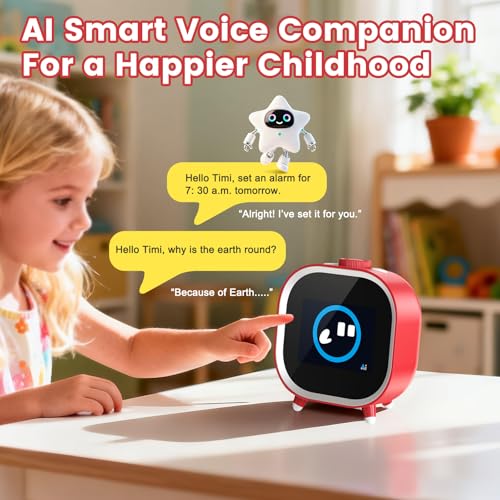 PRUNUS AI Companion Alarm Clock for Kids,White Elephant Gift &Top Teen Stocking Stuffer for Ages 3-18,Builds Daily Routines,Fights Procrastination with Visual Pomodoro Timer,Stocking Stuffers for Teen - Image 3