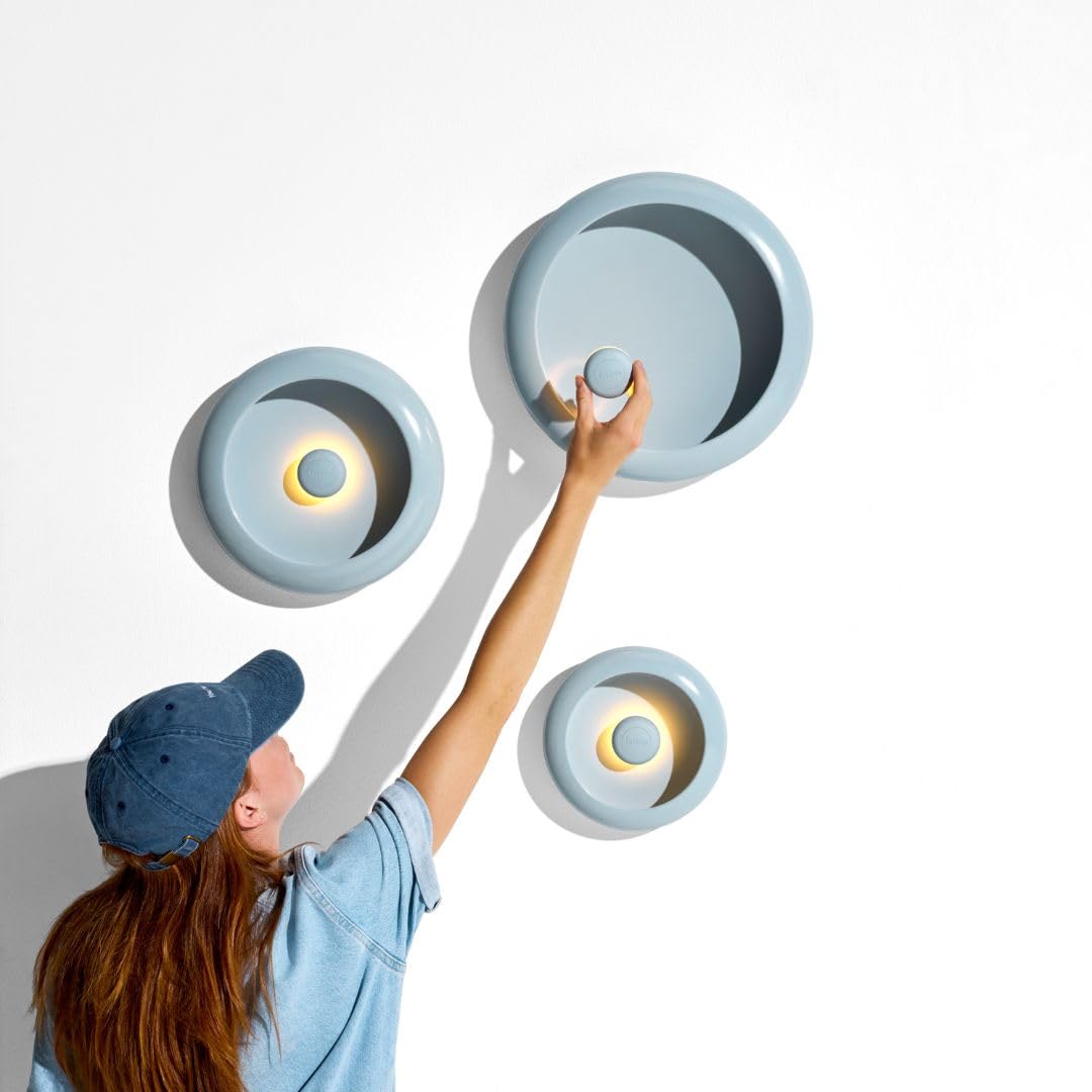 Fatboy Oloha Grande – Lampada Da Parete A Batteria Wireless, Dimmerabile, Per Interni Ed Esterni, Colore Jet-blue