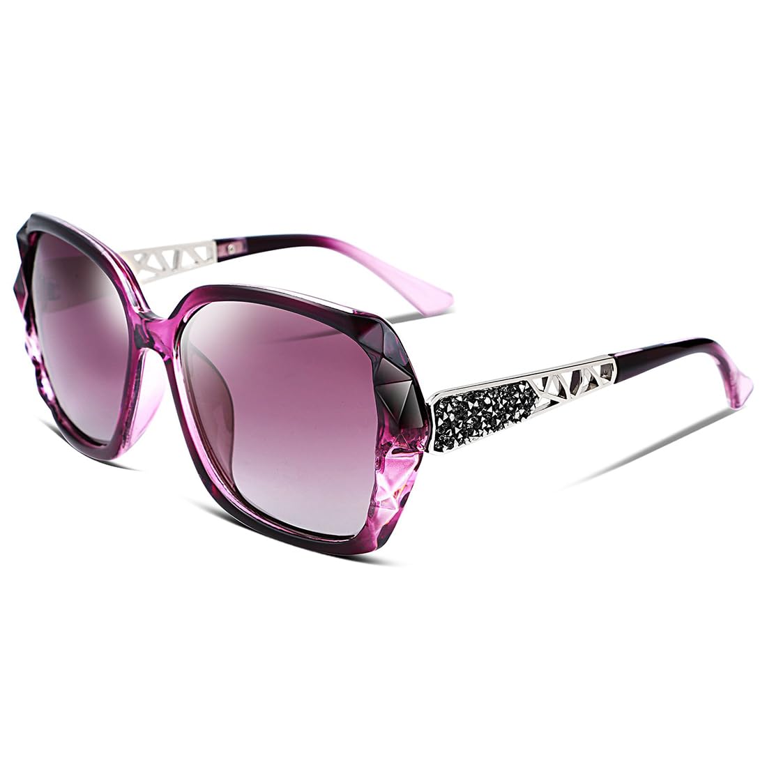 krillen shades Vintage Style Rhinestone Square Sunglasses/Goggles for Women,Ladies Purple UV Protected-picture-19