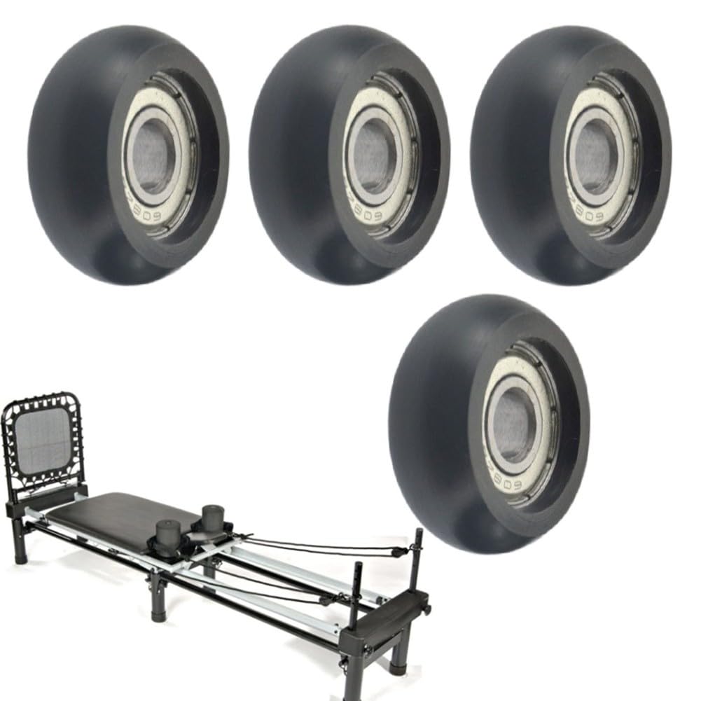 Lot De 4 Roues De Rechange Pour Rameur – En Nylon, Diamètre 43 Mm, Pour Machine De Fitness Ou Vélo D’appartement
