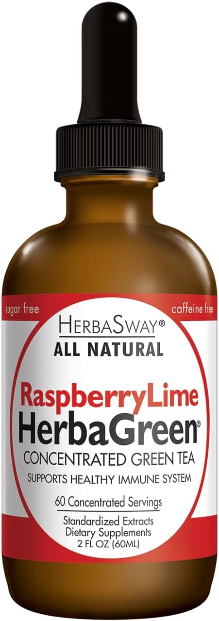 Herbasway Herbagreen Tea, Raspberry Lime, 2 Ounce
