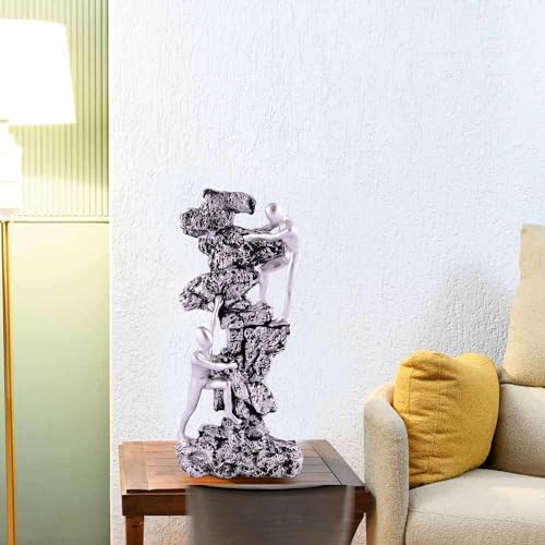Image of AshLova Men Climb on wall Showpiece for Home Decor Showpiece, Atlas Sculpture for Office Table Decor Multicolour - 10