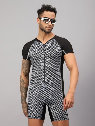 Image of Vector X OMSS-348 Men's Swimming Costume for Multipurpose Wear for Swimming I Diving I Cycling I Aerobics