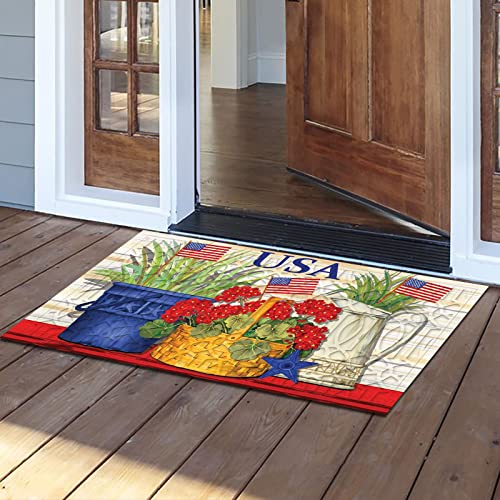 Independence Day Door Mats Bathroom Bedroom Living Room Floor Mats Household Non-Slip Carpet 4Th Of July Centerpieces Country Patriotic Decor American Memorial Day Offers Usa Festival Celebration #TOP1