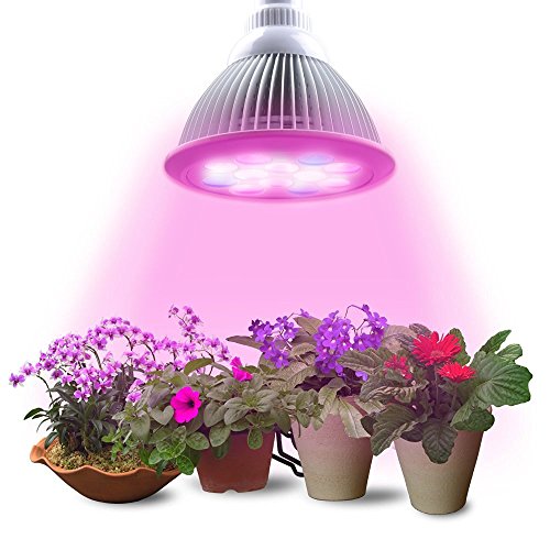 LED Grow lights Bulb , Lumin Tekco Grow Lights for Indoor Plants, Grow Lamp for Hydroponics Greenhouse Organic, Plant Lights ( E27 12w 3 Bands)